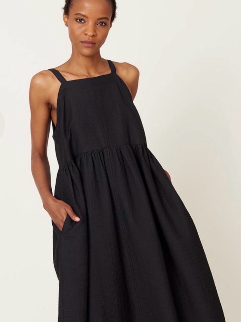 Rachel Comey Black Fresco Midi Dress - Picture 3 of 13
